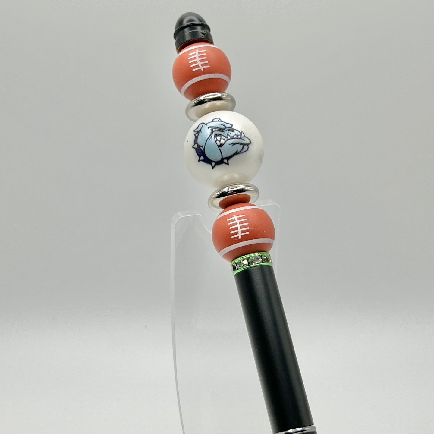 Bulldog Football Metal Pen